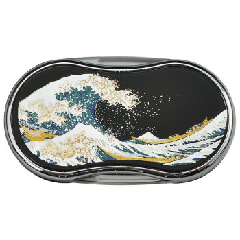 まえじゅう漆器　漆芸LEDルーペ 波(B) 4L-222