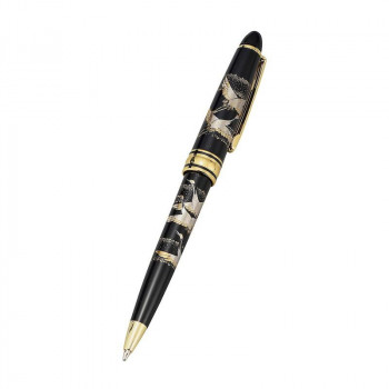まえじゅう漆器　漆芸ボールペン 鶴(B) 3L-761