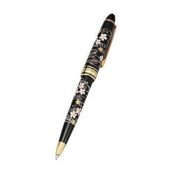 まえじゅう漆器 漆芸ボールペン 桜川(B) 3L-757