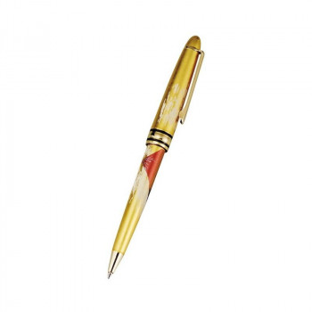 まえじゅう漆器 漆芸ボールペン 赤富士(G) 6L-231