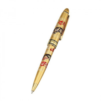 まえじゅう漆器 漆芸ボールペン 扇春秋(G) 6L-207