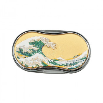 まえじゅう漆器 漆芸LEDルーペ 波(G) 4L-228