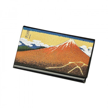 まえじゅう漆器 カードケース 黒富士(B) 3V-345