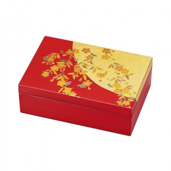 まえじゅう漆器 さくら アクセサリーBOX 6V-335