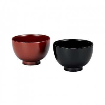 まえじゅう漆器 J-Story 木質汁椀 ペア 漆 4T-351