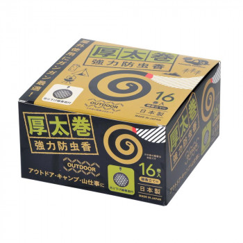 厚太巻強力防虫香16巻+吊り下げ線香皿付 K-1045