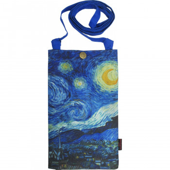 名画 スマホショルダーバッグ ゴッホ「星月夜」 AS-00905