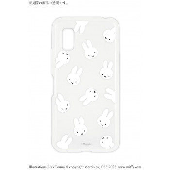 ミッフィー IIIIfit Clear AQUOS wish3対応ケース フェイス総柄 MF-421CL