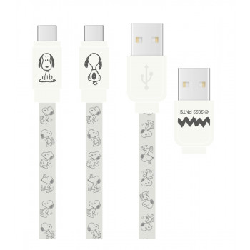 ピーナッツ スヌーピー USB Type-Cケーブル アイボリー SNG-744IV