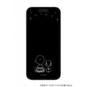 ピーナッツ iPhone 14Pro対応ガラススクリーンプロテクター 星空 SNG-747C