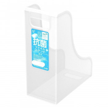 ナカバヤシ　抗菌ファイルスタンドA4/クリアホワイト　FBK-E6E-CW