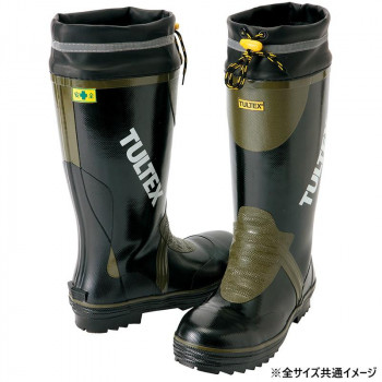 アイトス 4703  安全ゴム長靴(糸入り)  ブラック×OD  27.0cm