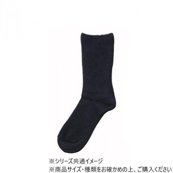 神戸生絲　婦人アンゴラ混裏起毛ふくらはぎ楽らくソックス(毛混)22-25cm  3980  ブラック