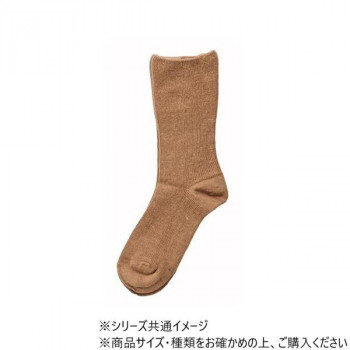 神戸生絲　婦人アンゴラ混裏起毛ふくらはぎ楽らくソックス(毛混)22-25cm  3980  ベージュ
