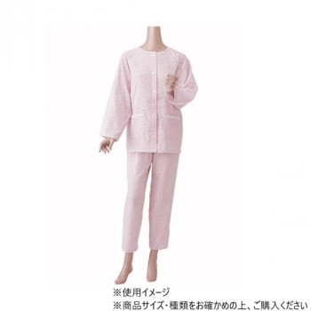 神戸生絲　婦人楽らくガーゼパジャマ(春夏用・長袖)L  No.901  ローズ  花柄
