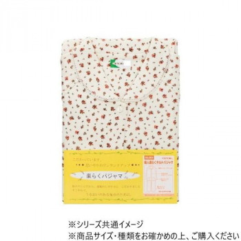 神戸生絲　婦人楽らくキルトパジャマ(秋冬用)M  No.904  ベージュ  花柄