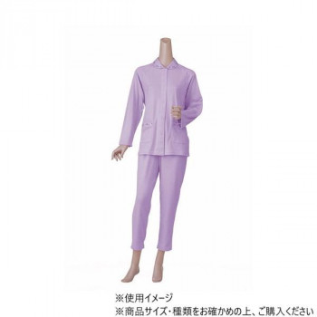 神戸生絲　婦人楽らくパジャマ上下セット(通年用)L  No.92  パープル