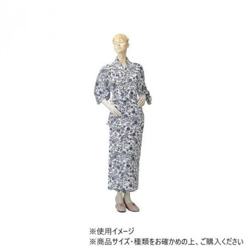 神戸生絲　婦人レギュラー/ガーゼねまき(付袖)S  No.59  コン  花柄