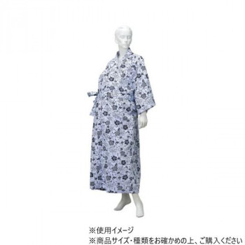 神戸生絲　婦人ガーゼねまき(ラグラン袖・特大)特大  No.69  ネイビー