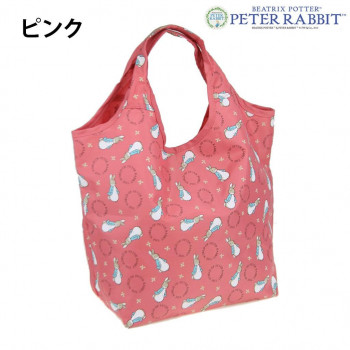 優美社 0634-00  （ピーターラビット(TM)）  コンパクトショッピングバッグ(M)  ピンク