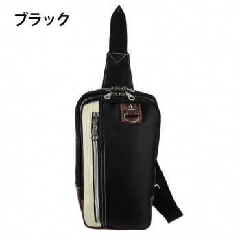 優美社　1741-00　CUBIC CORE （キュービックコア） PUボディバッグ  ブラック