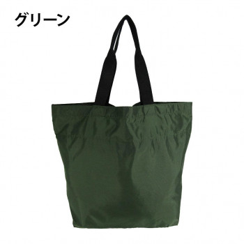 優美社　3006-00　 巾着エコバッグ  グリーン