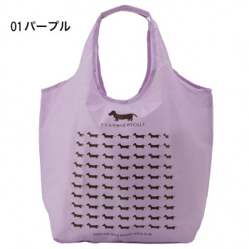 優美社　3L02-01　WHOLLY （ウォーリー） クリテエコバッグ大  パープル
