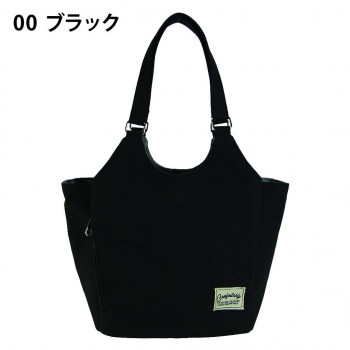 優美社　4568-00　CACHA CACHA （カチャカチャ） トートバッグ　　ポケット充実  ブラック