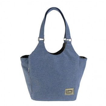 優美社　4568-00　CACHA CACHA （カチャカチャ） トートバッグ　　ポケット充実  ブルー