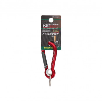 DT　アルミカラビナ　O環付き　7mm　レッドXガンメタS　DT-AKO-272　360382