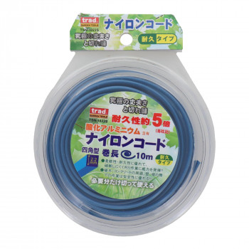 trad　酸化アルミニウムナイロンコード　2.2×10m　四角　TSN-1022S　316026