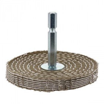 H＆H　六角軸軸付　金属研磨用バフ　HNU6-75　332302