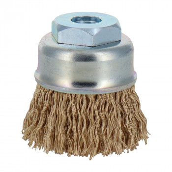 建工快速　カップブラシ　鋼線メッキ　50mm　KCB-50K　436108
