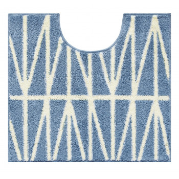 ナチュラルトイレマット　55×60cm ブランチブルー