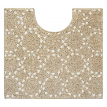 ナチュラルトイレマット　55×60cm ドットベージュ