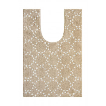 ナチュラルトイレマット　105×70cm ドットベージュ