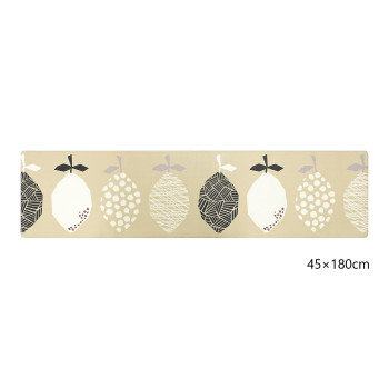 ふけるインテリアマット　45×180cm レモン