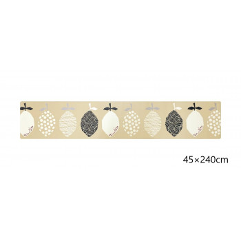 ふけるインテリアマット　45×240cm レモン