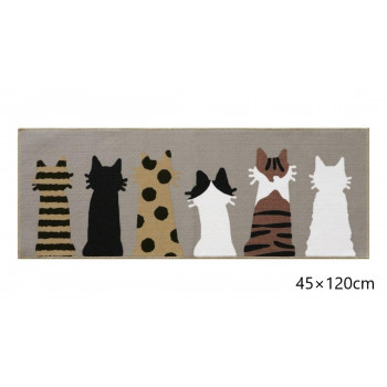 mysaキッチンマット　45×120cm キャットグレージュ