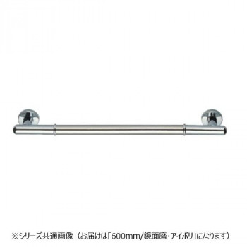 シロクマ　丸棒ニギリバー 鏡面/アイボリ NO-701　600mm