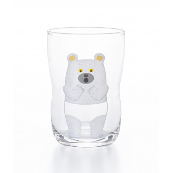 tupera tupera×つよいこグラス つよいこグラスM しろくまのパンツ 185ml 6231