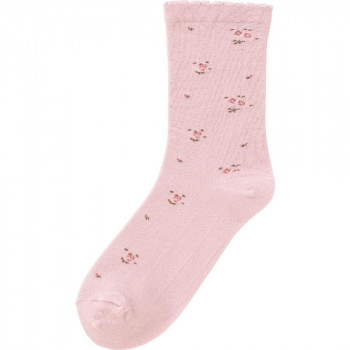 ケアファッション 足首ゆったり名前の書ける柄ソックス(婦人) ピンク 22～24cm 0185001