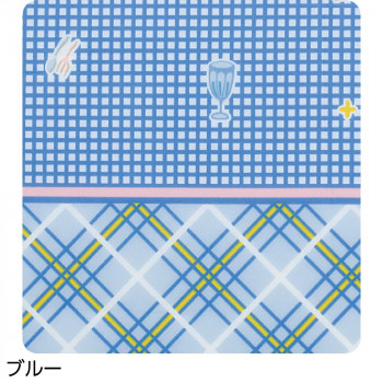 ケアファッション 食事用エプロン ブルー . 3891911