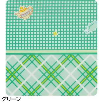 ケアファッション 食事用エプロン グリーン . 3891921