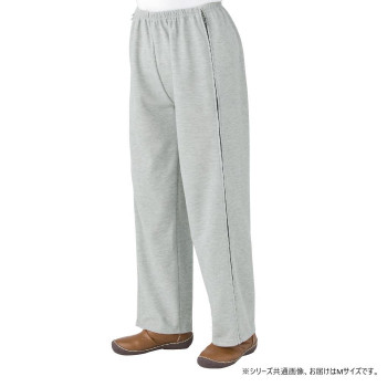 ケアファッション 脇全開スウェットパンツ(婦人) 杢グレー M 3902011