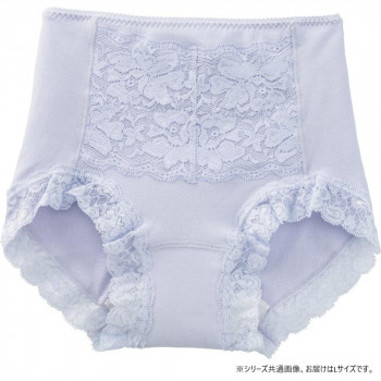 ケアファッション 安心快適フロントレース1分丈ショーツ(婦人) ラベンダー L 3963312