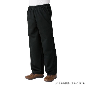 ケアファッション 脇全開ジャージパンツ(紳士) ブラック L 3982812