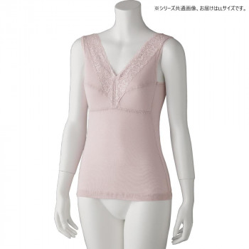 ケアファッション アロエ加工カップ付ノースリーブインナー(婦人) ピーチ LL 9751203