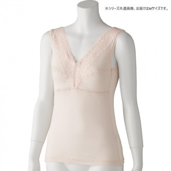 ケアファッション アロエ加工カップ付ノースリーブインナー(婦人) モカ M 9751211