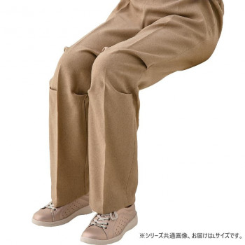 ケアファッション 座・ビューティフォーパンツ(婦人) ベージュ L 82000102